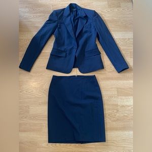 Theory suit - navy blazer and pencil skirt
